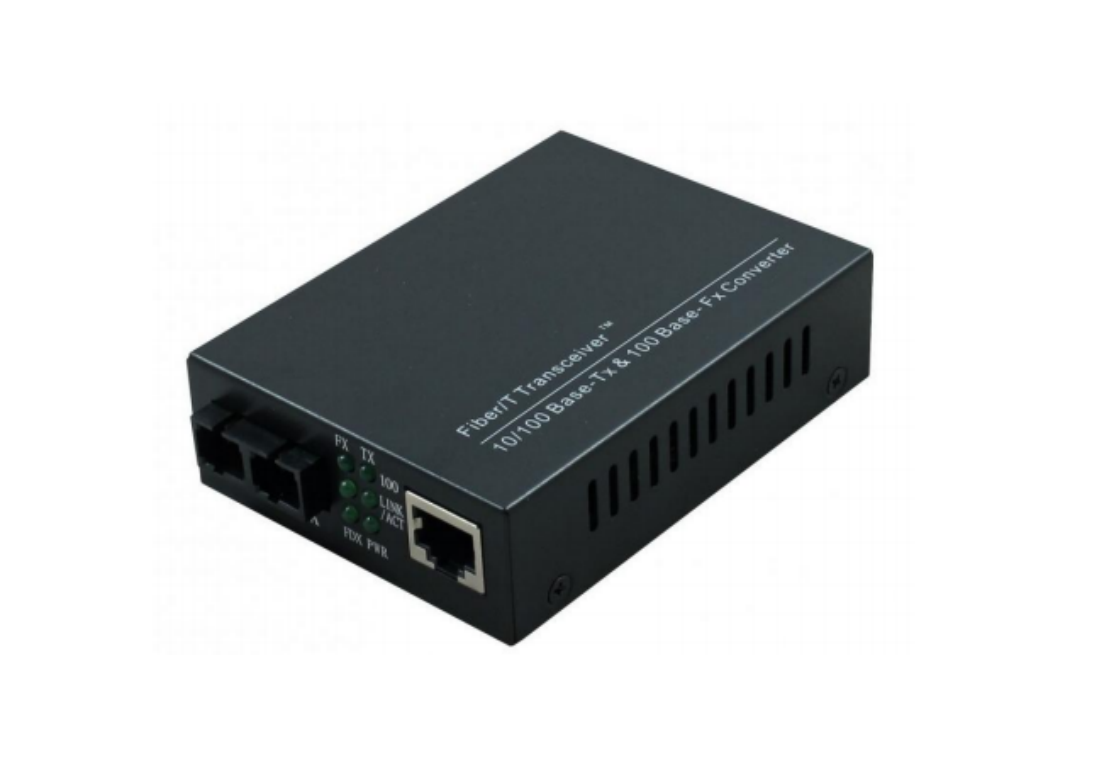 STS Media Converter 10/100 Ethernet Port, Multi-Mode SC Fiber Port 100Base-FX 2Km