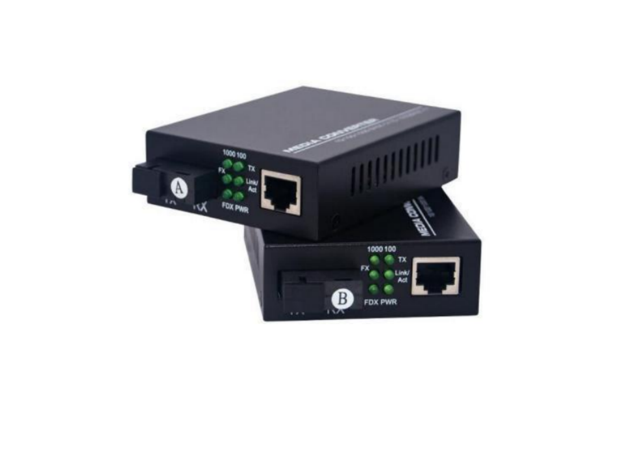 STS Media Converter 10/100 Ethernet Port, Single-Mode SC Fiber Port 100Base-FX 15Km
