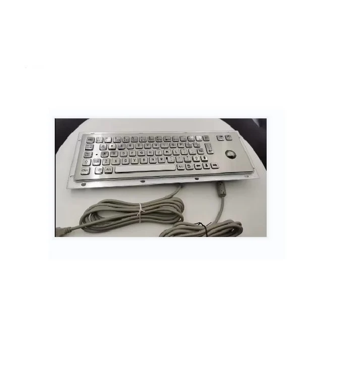 STS Industrial Grade IP65 Range Stainless Steel Keyboard With Track ball