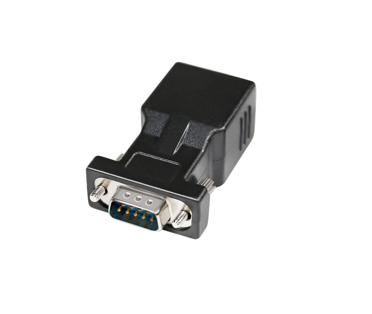 DTECH RS232 RJ45 Converter Serial Adapter DB9 D-Sub 9 Pin Male RJ-45 Female Ethernet Network Connector COM Port Cat5e Cat6 LAN Converter Plug