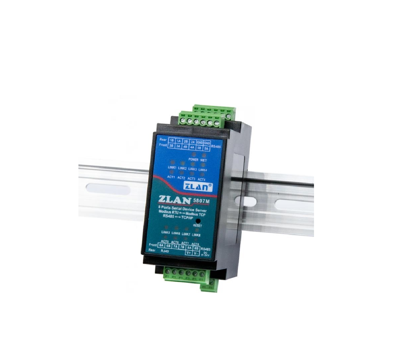Model: ZLAN5807M , 8 ports serial port server