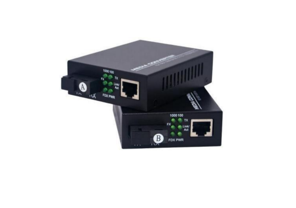 STS Media Converter 10/100 Ethernet Port, Single-Mode SC Fiber Port 100Base-FX 15Km