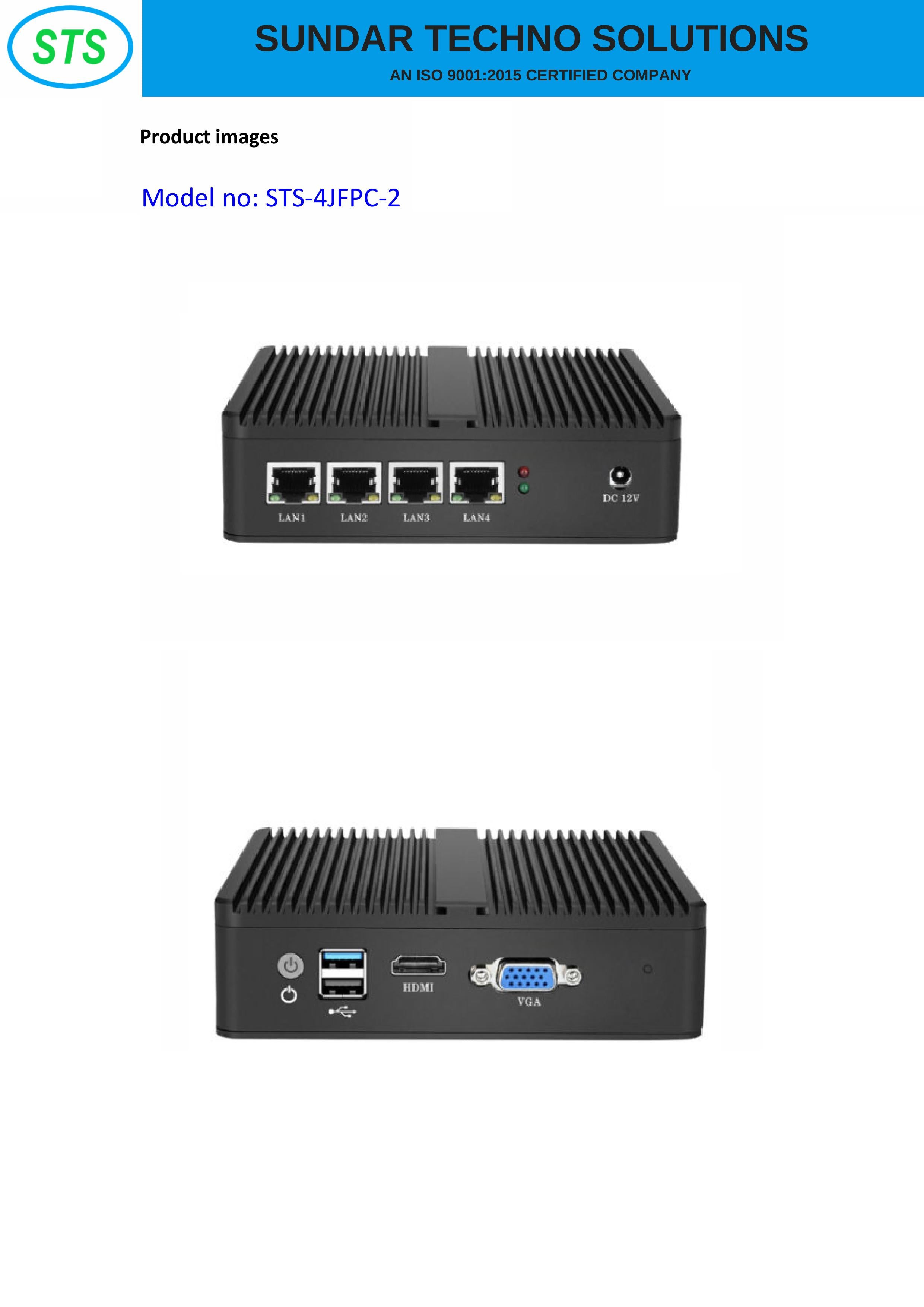 STS INDUSTRIAL GRADE MINI PC STS-4JFPC-2