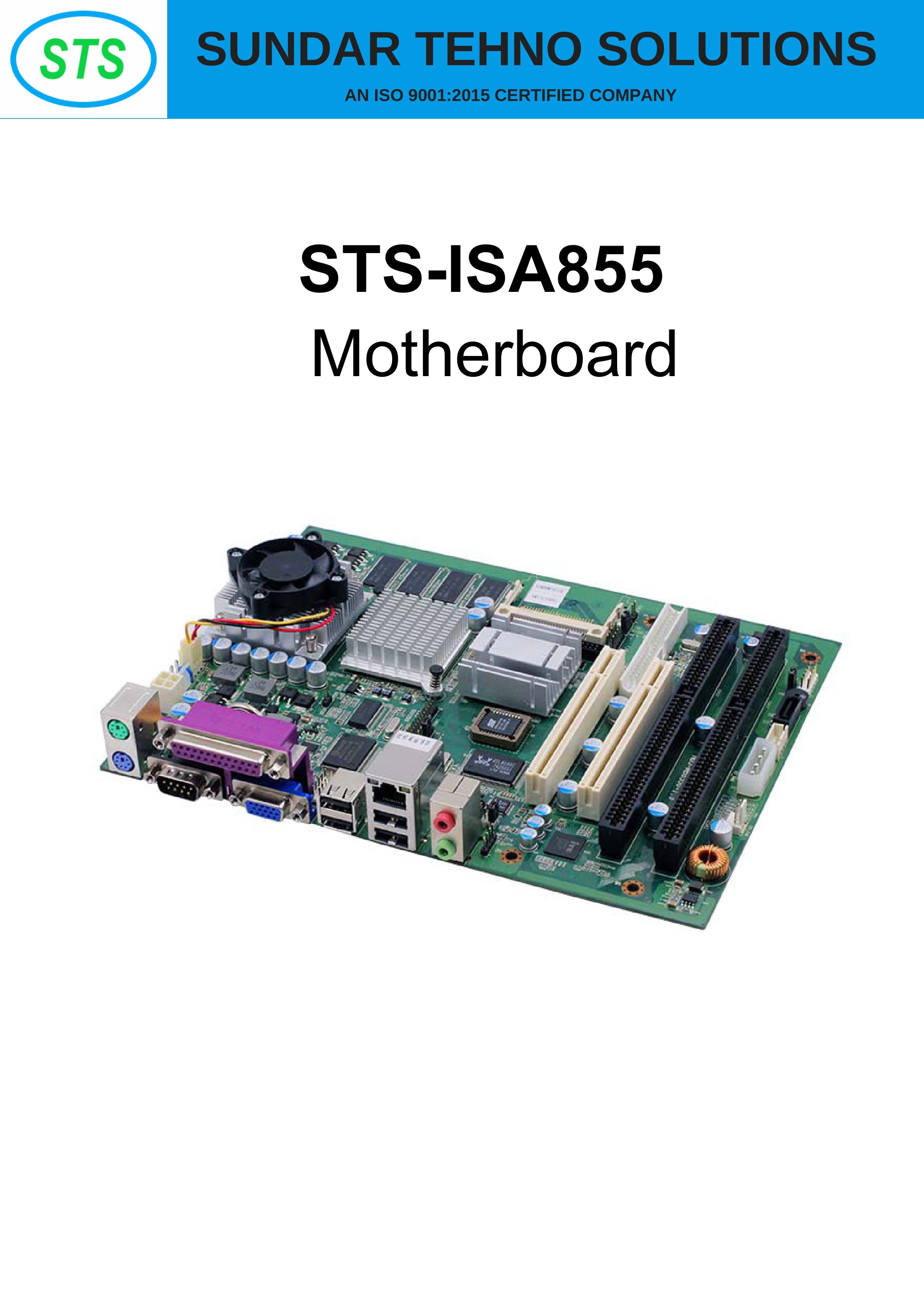 STS-ISA855 INDUSTRIAL MOTHERBOARD