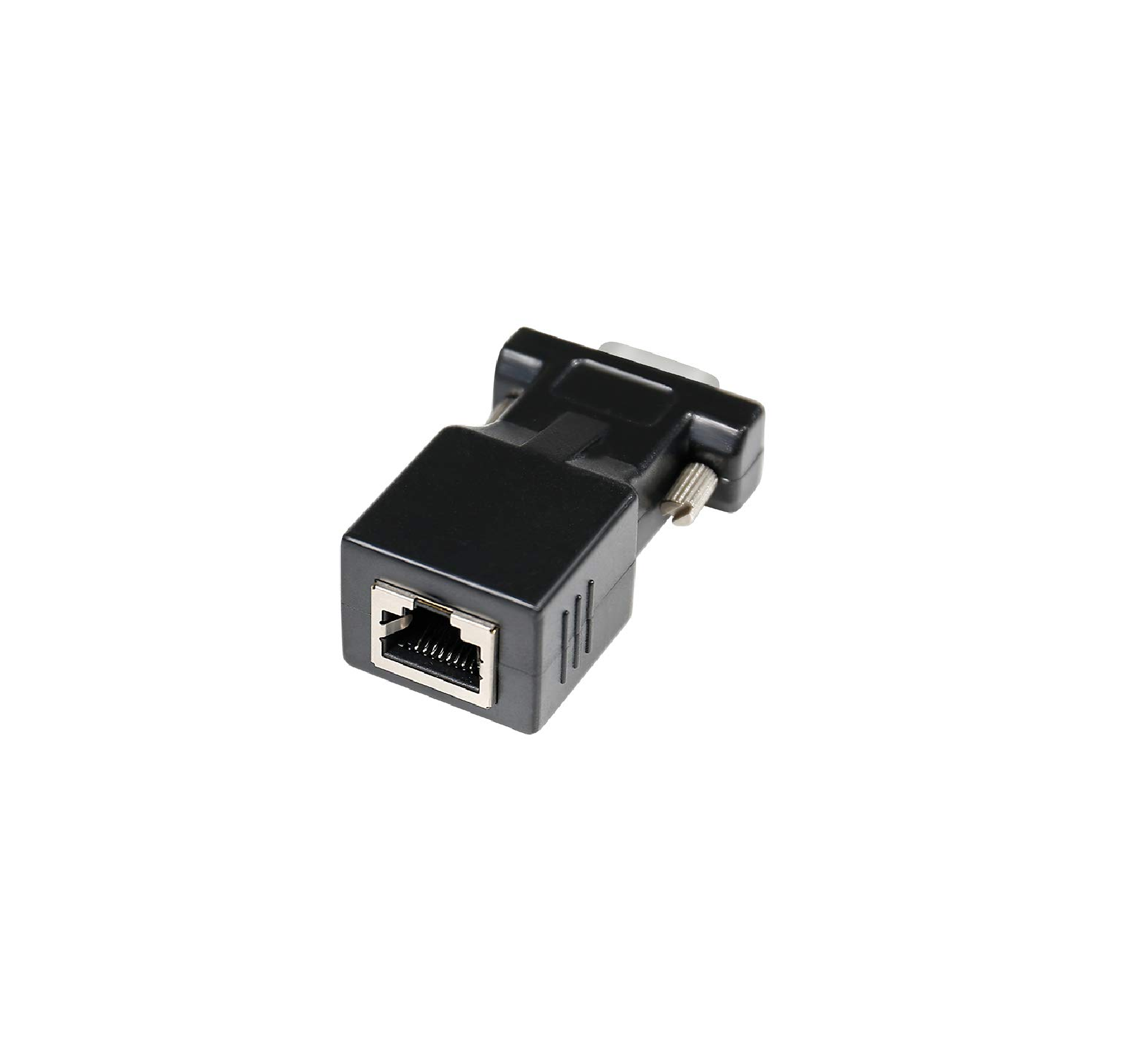 DTECH RS232 RJ45 Converter Serial Adapter DB9 D-Sub 9 Pin Male RJ-45 Female Ethernet Network Connector COM Port Cat5e Cat6 LAN Converter Plug