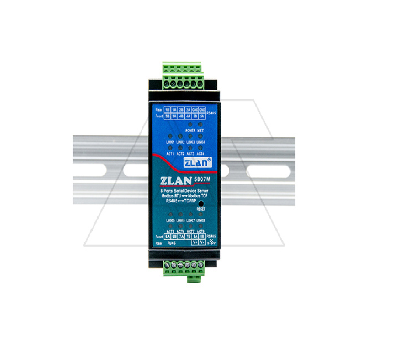 Model: ZLAN5807M , 8 ports serial port server