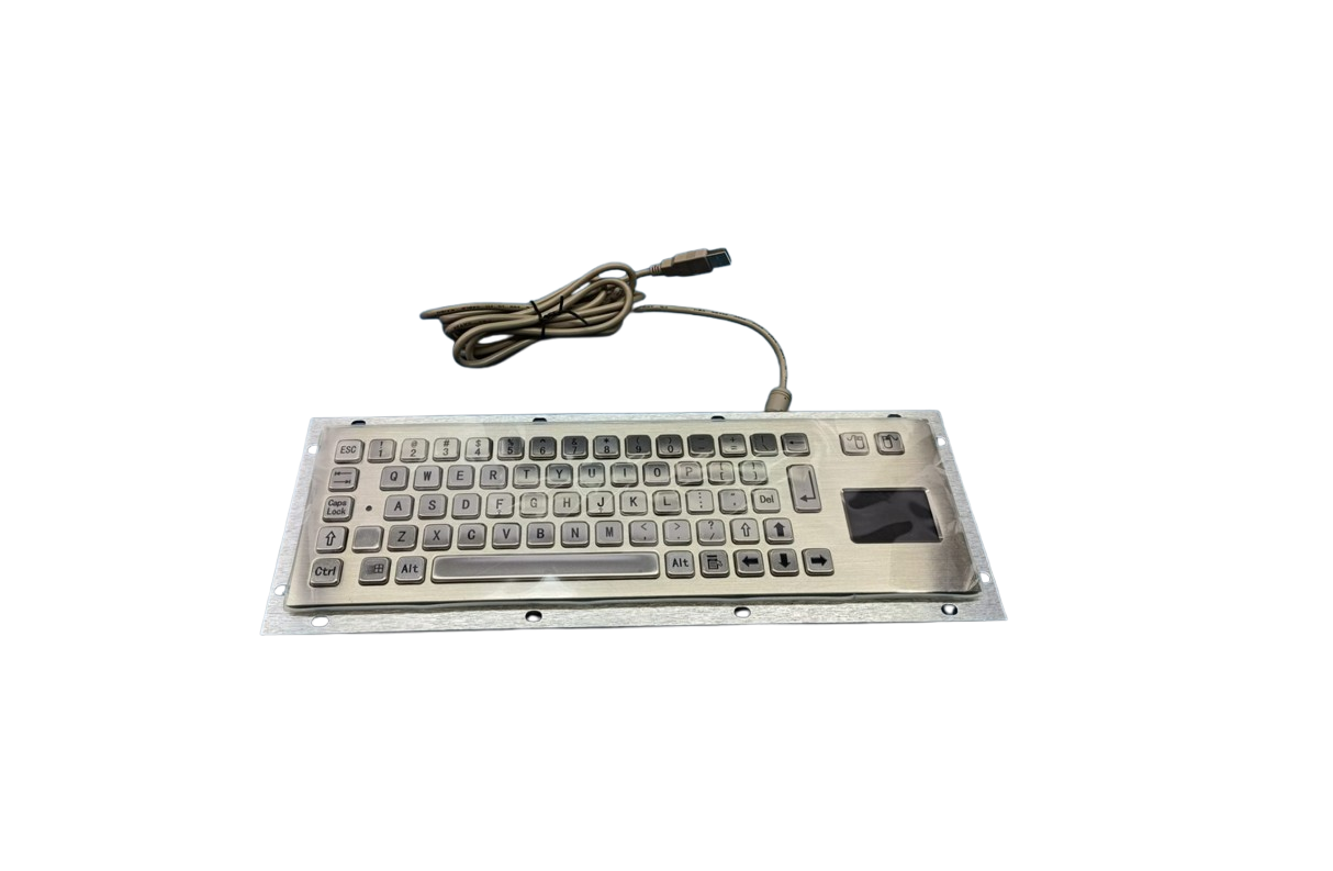 STS Industrial Grade IP65 Range Stainless Steel Keyboard With Touch Pad
