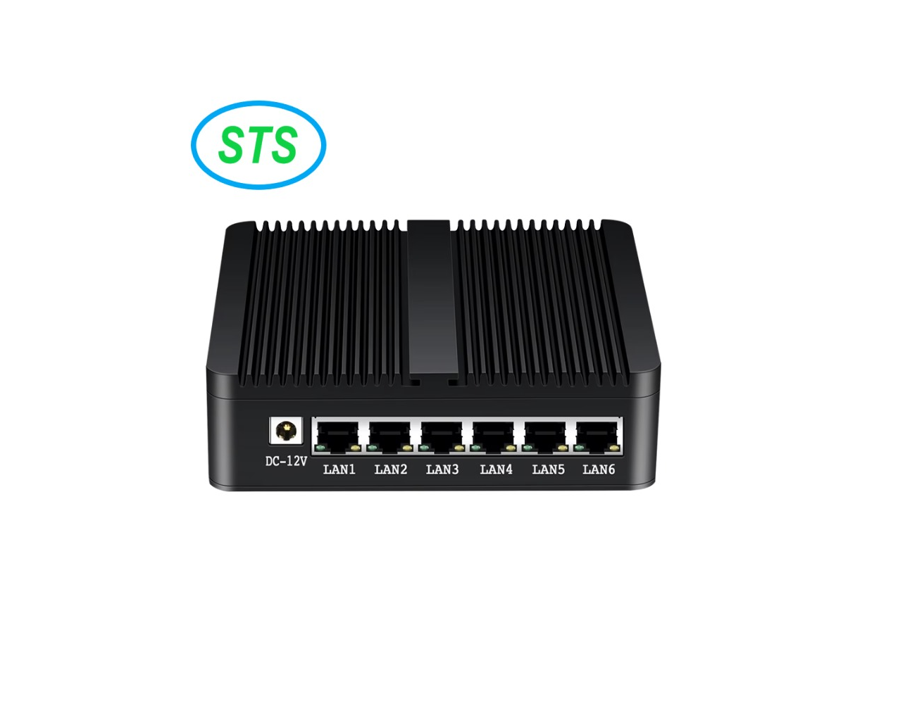 Industrial 6 LAN Firewall PC, 8GB RAM, 128GB SSD  Intel Celeron J1900 Processor, 2*USB, COM, HDMI, 6*LAN,  WIFI, Power Adapter