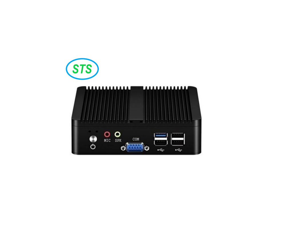 STS-2JFPC-2 INDUSTRIAL GRADE MINI PC with Intel i3-5th Generation processor, 8gb ram, 256gb ssd, wifi , audio in out and Power adapter
